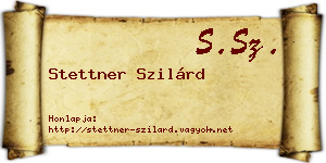 Stettner Szilárd névjegykártya